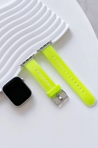 Movenchy Watch 38mm Jelly Silikon Kordon Semeglbl - 39 - Yeşil