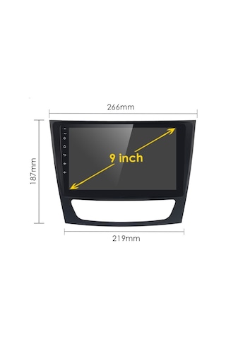 NAKAMİCHİ Mercedes W211-W219-E240-E270 Android 2 Gb Ram + 32 Gb Rom Carplay Multimedya