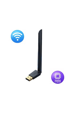 Wifi Adaptör 150 Mbps Antenli 802.11n Versatile Usb Kablosuz Alıcı Windows 10/11 Uyumlu
