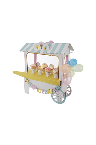 Meri Meri - Ice Cream Cart Centerpiece - Dondurma Arabası Masa Süsü
