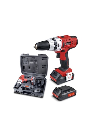 Dbk CD 180 Lİ-2 18V 2 Ah Li-ion Çift Akülü Şarjlı Matkap Vidalama + 18 Parça Uç