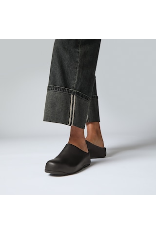 001 Black Terlik Kadın Diğer 268-001 Fitflop Shuv Leather Black Siyah