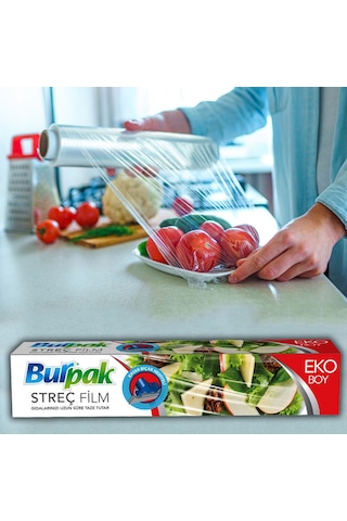 Burpak Streç Film 45 Cm X 166 M 9.5 Mikron Kayar Bıçaklı