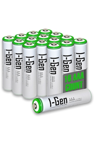 I-Gen B136 16 Adet AAA 900 mAh Şarj Edilebilir İnce Kalem Pil 1.2V Ni-MH Şarjlı Pil