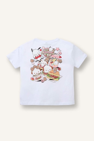 Defacto Pochacco Penye Kısa Kollu Tişört Kız Bebek H4861a526smwt34 Beyaz-wt34