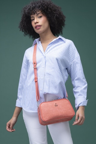 Benetton Bnt 1277 Çapraz Çanta Std / Mercan Mercan