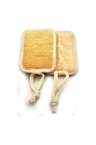 Doğal Kabak Lifi Banyo Hamam Vücud Kesesi İpli 11x16 Cm