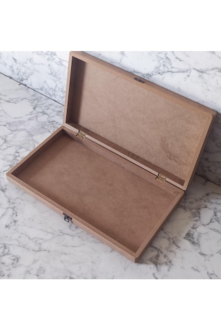 Hobi Adn Tavla Sandık Kutu Ahşap Mdf Ham Model Kutuda Sevk El Yapım