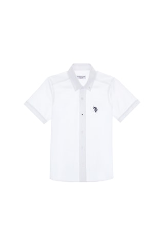 U.s. Polo Assn. Erkek Çocuk Beyaz Gömlek Kısa Kollu 50306567-vr013 Beyaz