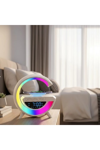 Rgb Aydınlatmalı Kablosuz Bluetooth Hoparlör Usb, Fm Radyo, Tf Kart Ve Aux Destekli