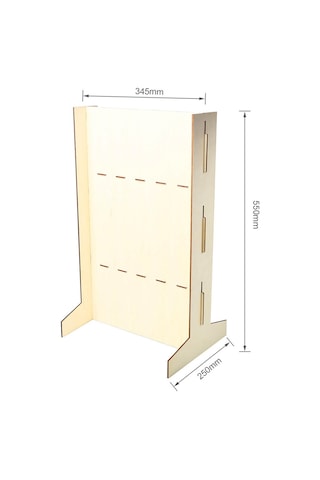 Hangfox Ahşap Şampanya Ve Bardak Tutucu - Düğün/parti Serim Aracı, 10 Bardak Kapasitesi, Kolay Montajlı 550x345x250mm
