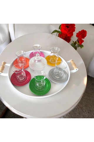 Çay Tabağı-bardak Altlığı-metal Renkli Çay Tabağı-paslanmaz K Çok Renkli