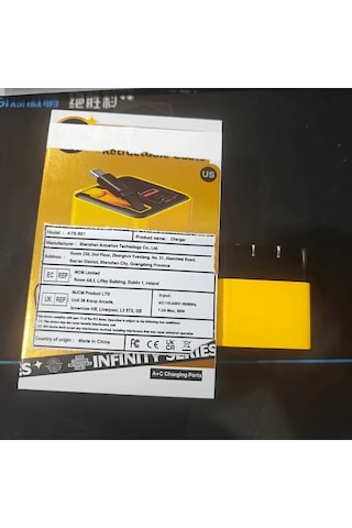 Elmpaly Sarı 65w Hızlı Şarj Cihazı 3 Cihaz Aynı Anda Şarj Edilebilir Taşınabilir Dayanıklı Kablolu