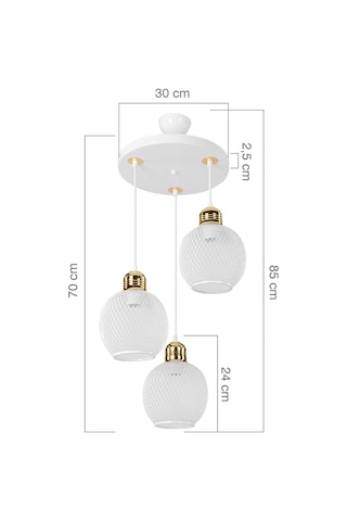 Bella 3'Lü Sarkıt ( 2 Renk )