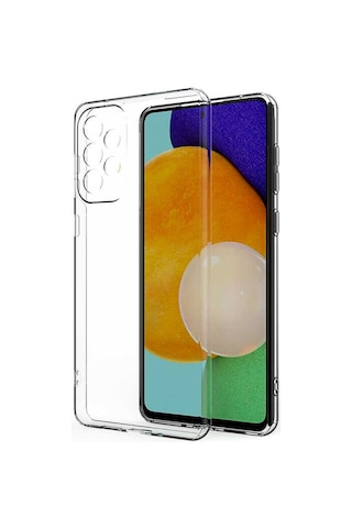 Zore Galaxy Uyumlu A73 Kılıf Kamera Korumalı Süper Silikon Kapak - Renksiz Renksiz