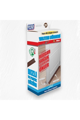 Boss Tape Kapı Altı Yalıtım Süngeri Suni Deri 80cm Kahverengi