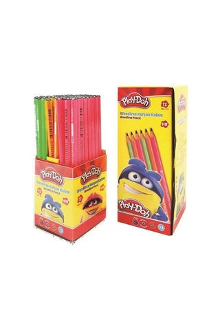 Play-doh Neon Yuvarlak Kurşun Kalem Çok Renkli