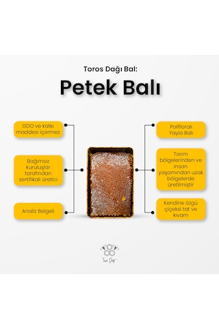 Toros Dağı Petekli Bal 1 KG