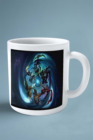 Starcraft Oyun Baskılı Kupa Bardak Çift Taraflı Kişiye Özel Model 2 Çok Renkli