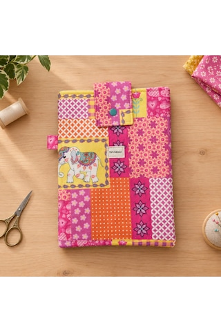 Patch&soul Masal Bahçesi Patchwork Kitap Ve Tablet Kılıfı 25x19 Cm El Yapımı
