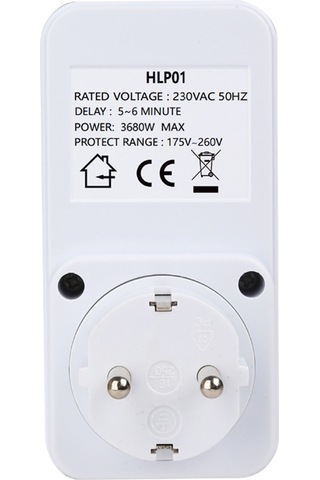 Vkemall Eu Standartlı Buzdolabı Koruyucu, Otomatik Gerilim Koruma, 3680w Maksimum Güç, 175-260v Aralığı Classıc