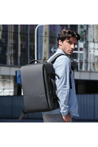Mark Ryden Super Genişletilebilir Çoklu Bölmeli Laptop Giysi Sırt Çantası G1 Mr9822 Kr00ⅱ Siyah Siyah