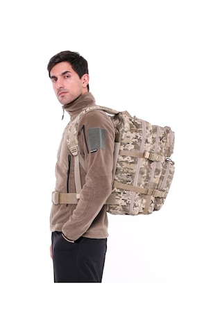 Single Sword 36l Su Geçirmez Outdoor Taktik Sırt Çantası Kamuflaj-Haki Nano