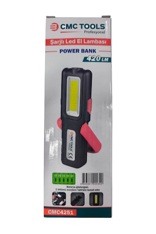 Cmc Tools Şarjlı Led El Lambası Beyaz