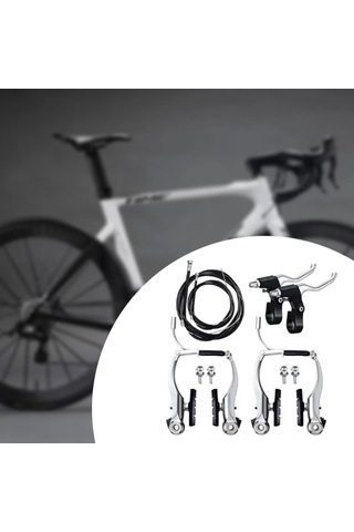Dış Mekan Bisikleti İçin Metal Kollar Ve Kablolarla Bisiklet Fren Seti