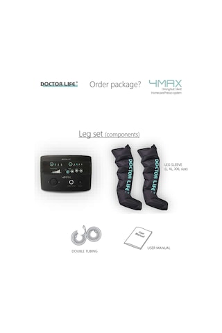 Doctor Life 4max Kompresyon Lenf Cihazı Siyah