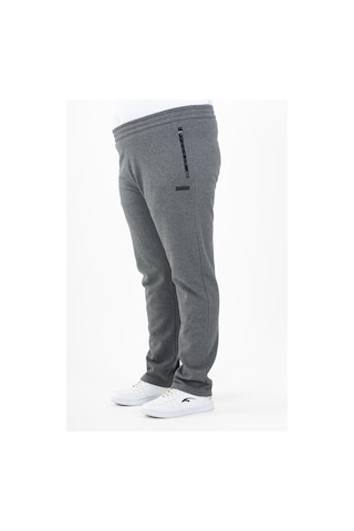 Maraton Sportswear Büyük Beden Erkek Düz Paça Basic Antrasit Melanj Eşofman Altı 22342-Antrasit Melanj