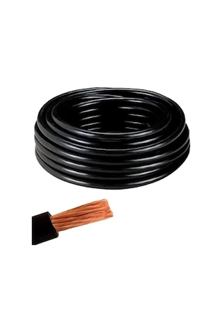 Akü Bağlantı Kablosu 25mm2 Siyah 1mt