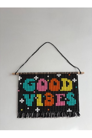 Fiskos.tr Good Vibes Boncuk Tablo Kendin Yap Kiti Dıy