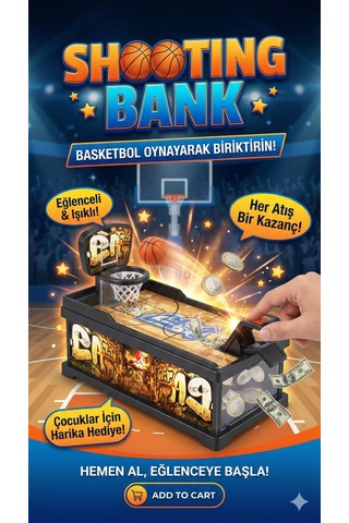 Shoting Bank Masaüstü Oyun Basketbol Kumbara Arkadaşa Sürpriz Çalışma Masası Yılbaşı Sürprizi