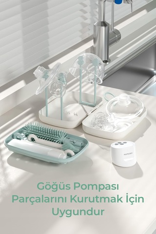 Momcozy Biberon Fırça Seti 7 Si 1 Arada Bebek Biberonu Fırça Seti Ve Kurutma Standı