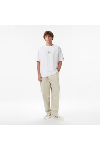 United4 Unıted4 Oversize Fit Erkek Krem Eşofman Altı Gux Krem