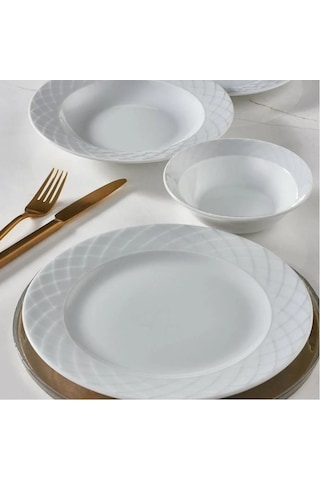 Güral Porselen Alfa 51 Parça Yemek Takımı Filesiz