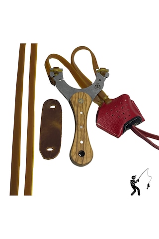 Balık Yemleme Sapanı -metal Gövde Ve Zeytin Saplı