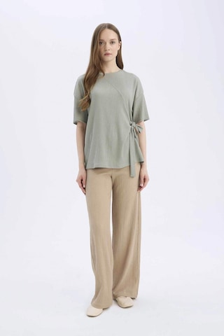 DeFacto Bürümcük Pantolon Wide Leg Geniş Bol Paça Esnek Belli C0200AX25SPBG773