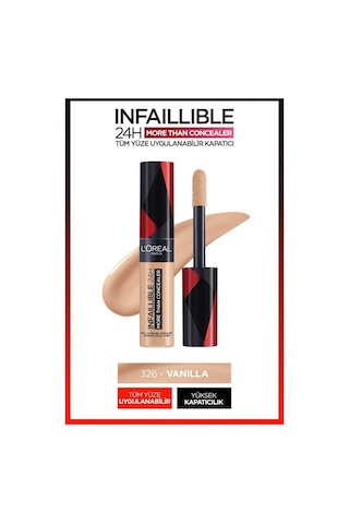 L'Oréal Paris Infaillible 24H Tüm Yüze Uygulanabilir Kapatıcı 326 Vanilla + Mini Paradise Maskara 4.7 ML