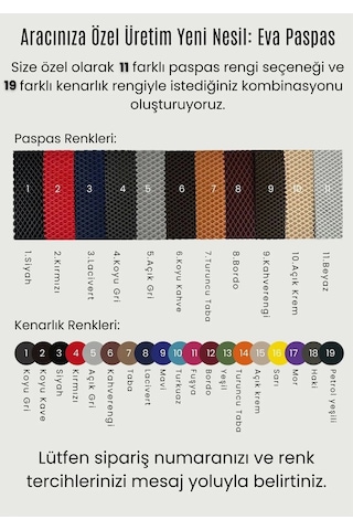 Toyota Corolla 2013-2018 Uyumlu Yeni Nesil Eva Derin Havuzlu Oto Paspas Seti 5 Parça Araca Özel