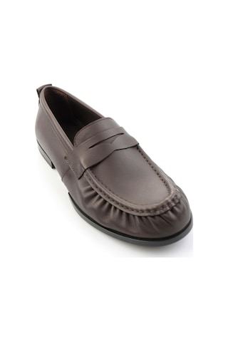 Kahve Hakiki Deri Erkek Loafer Ayakkabı E01597002503