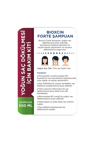 Bioxcin Forte Saç Bakım Kiti Yoğun Saç Dökülmesi 2 Adet