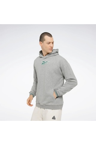 Reebok Classics Uniform Erkek Gri Kapüşonlu Sweatshirt Gri