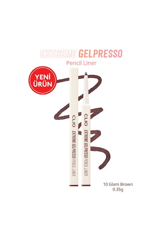 Clıo Extreme Gelpresso Pencil Liner 10 Glam Brown