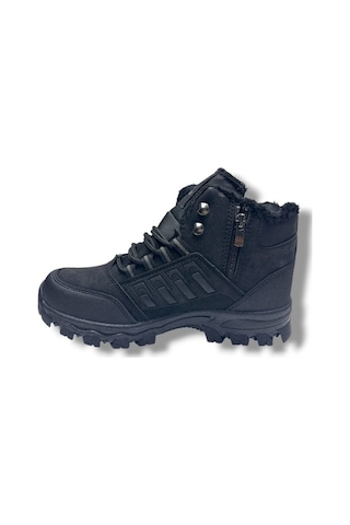 Xstep X6-26 Deri Trekking Kar Kış Outdoor Erkek Bot Siyah