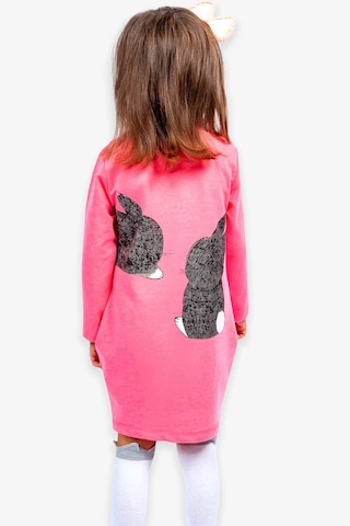 Breeze Kız Çocuk Tunik Tavşan Desenli 1.5-5 Yaş, Neon Pembe Neon Pembe