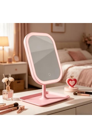 Lexroo Led Işıklı Makyaj Aynası, 3 Farklı Işık Modu, 360 Derece D Diğer
