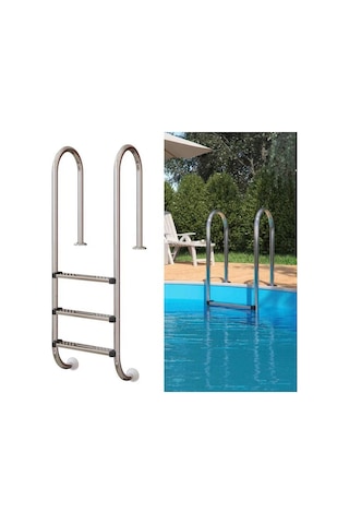 WATERSHUT 3 Basamaklı MURO Model Paslanmaz Çelik Havuz Merdiveni