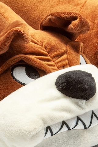 Twigy Kızgın Hayvanlı Garson Boy Kadın Panduf - Kahverengi YY0263